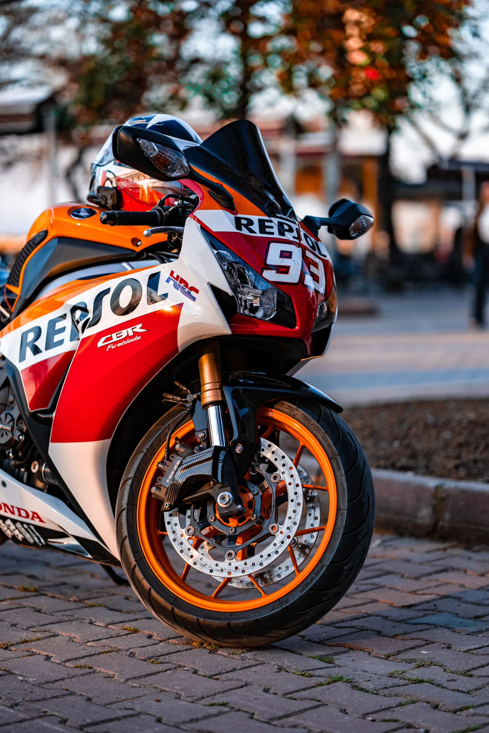Honda CBR sportmotor in Repsol-kleuren, Yalova, Turkije, foto door Sahin Dogdu op Pexels